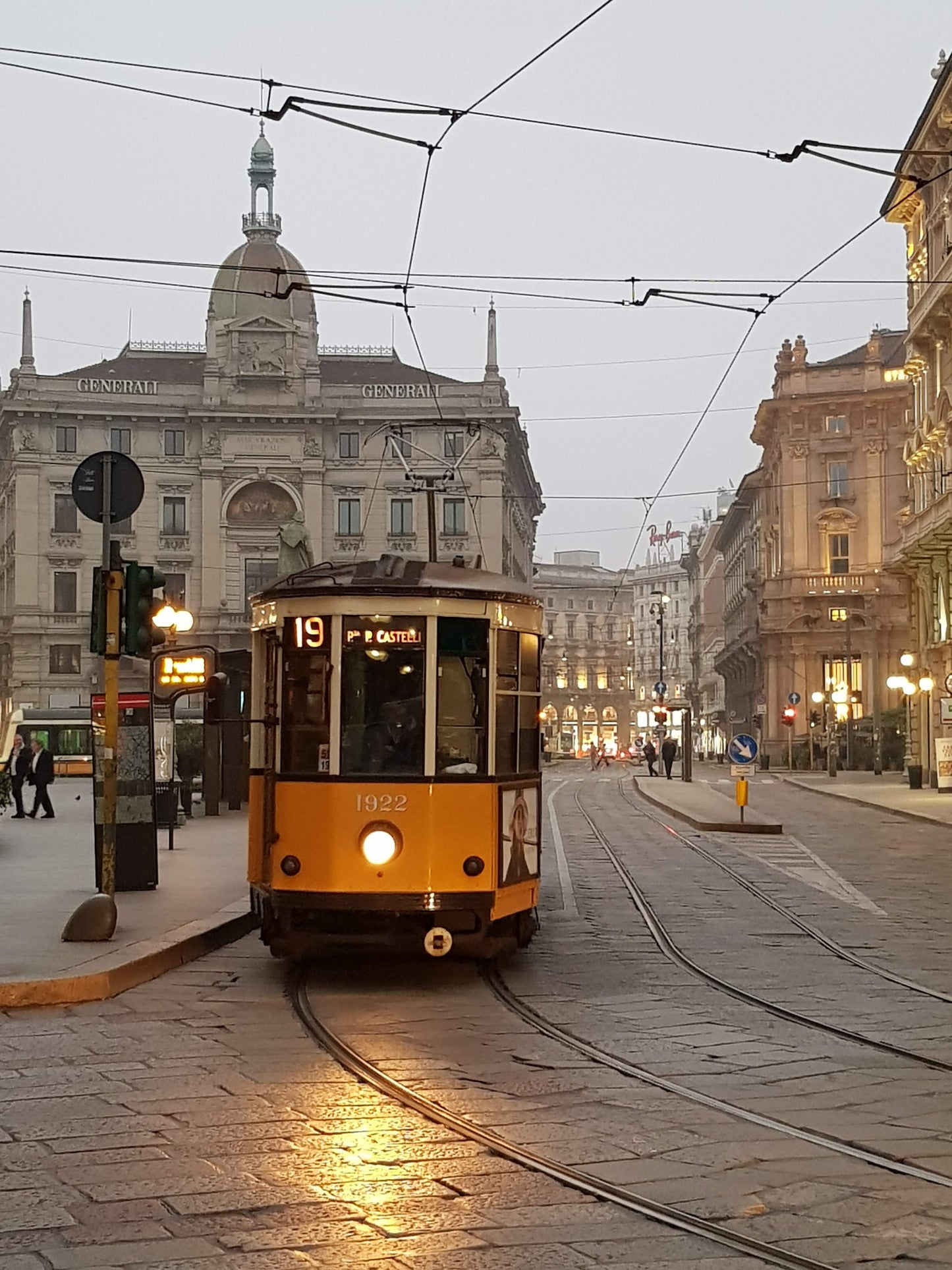 BT63 Milan. The yellow tram