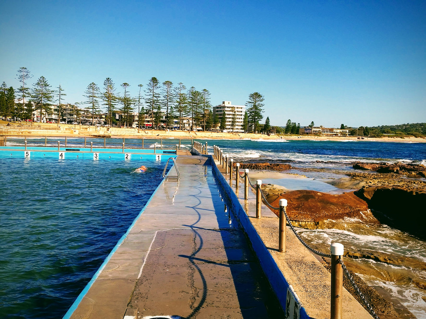 By The Sea: Photography-Pool and beach print