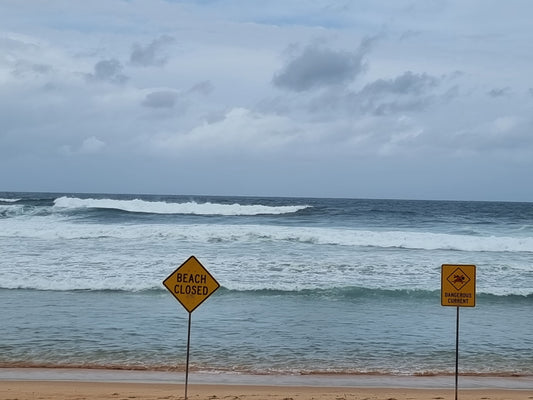 By The Sea fine: Dangerous Dee Why beach photographic print