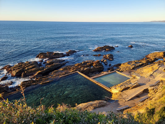 BT10 Bermagui Blue Pool-Aerial print